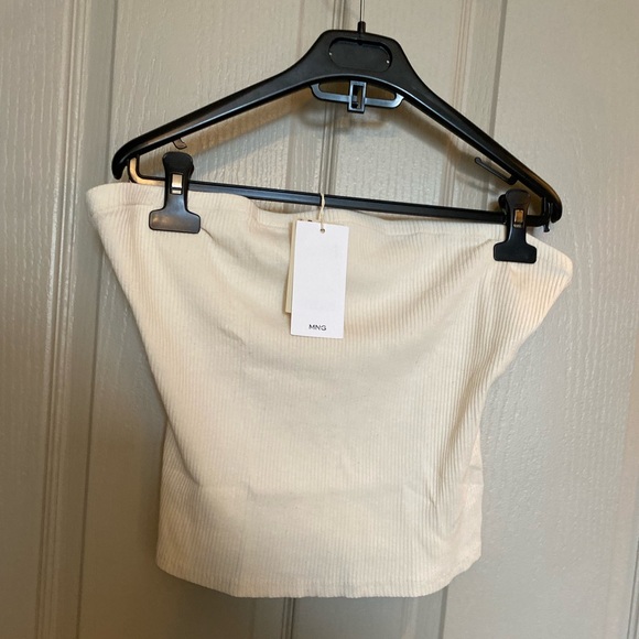 Ribbed cotton-blend top. Size XL. - Picture 2 of 3